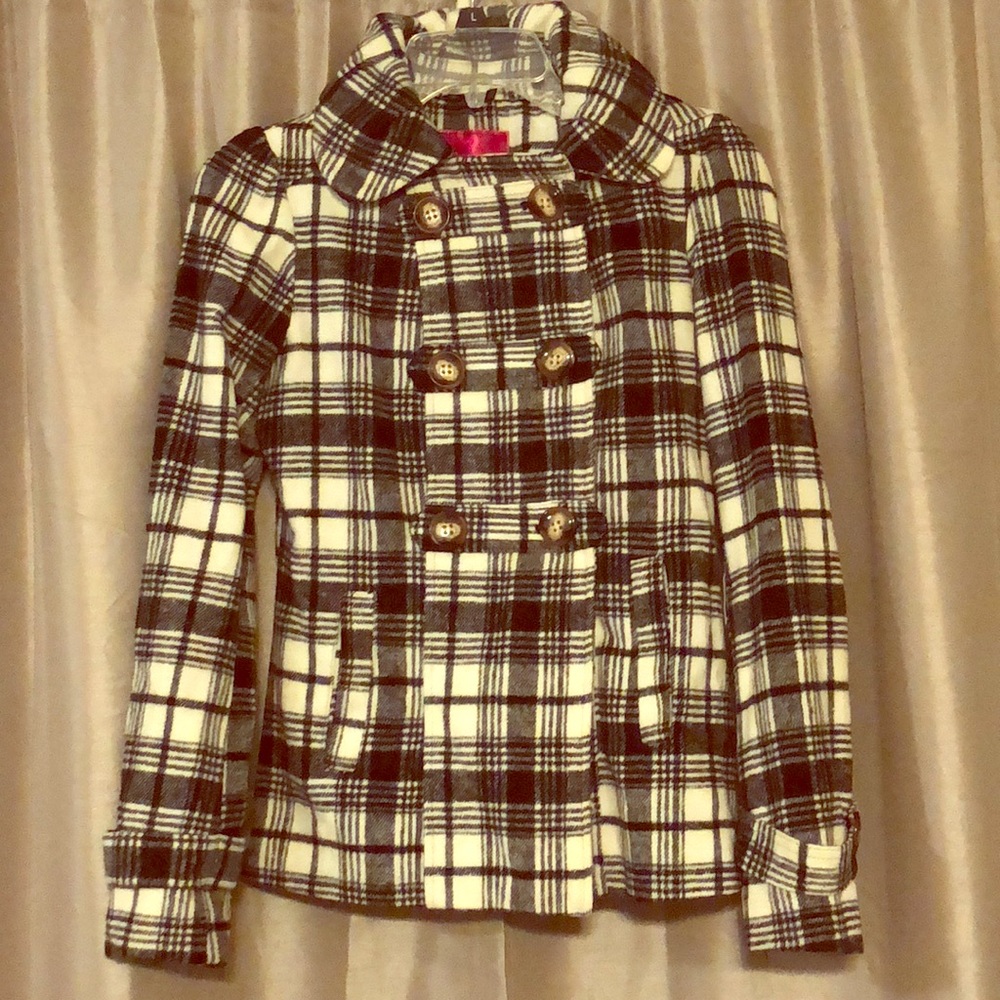 Pink Envelope Pea Coat
